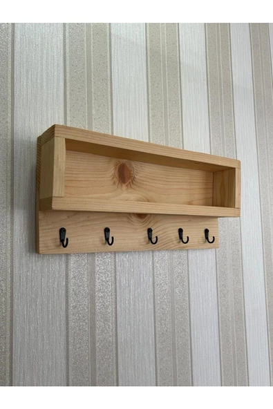 aden home senin evin senin dünyan Ahşap Anahtar Askısı, Duvara Monte Anahtarlık, Dekoratif Anahtar Askısı, Duvar Dekorasyon Raf - 7