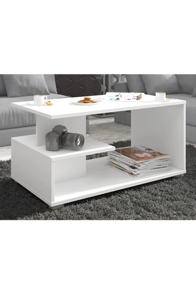 aden home senin evin senin dünyan Orta Sehpa, Akıllı Orta Sehpa, Koltuk Yanı Sehpa, Beyaz Sehpa, Mini Kitaplık, Gazetelik, Zigon Sehpa - 7