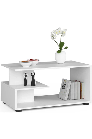 aden home senin evin senin dünyan Orta Sehpa, Akıllı Orta Sehpa, Koltuk Yanı Sehpa, Beyaz Sehpa, Mini Kitaplık, Gazetelik, Zigon Sehpa - 6