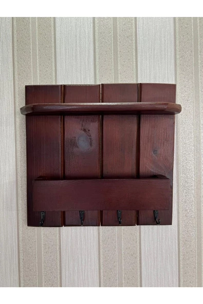 aden home senin evin senin dünyan Ahşap Anahtar Askısı, Duvara Monte Anahtarlık, Dekoratif Anahtar Askısı, Duvar Dekorasyon Raf - 4
