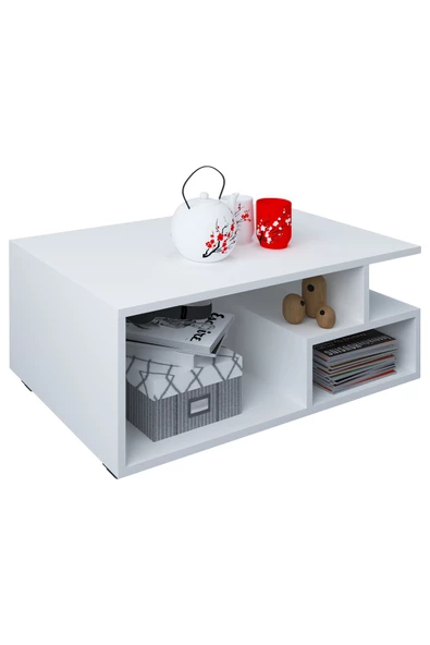 aden home senin evin senin dünyan Orta Sehpa, Akıllı Orta Sehpa, Koltuk Yanı Sehpa, Beyaz Sehpa, Mini Kitaplık, Gazetelik, Zigon Sehpa - 3