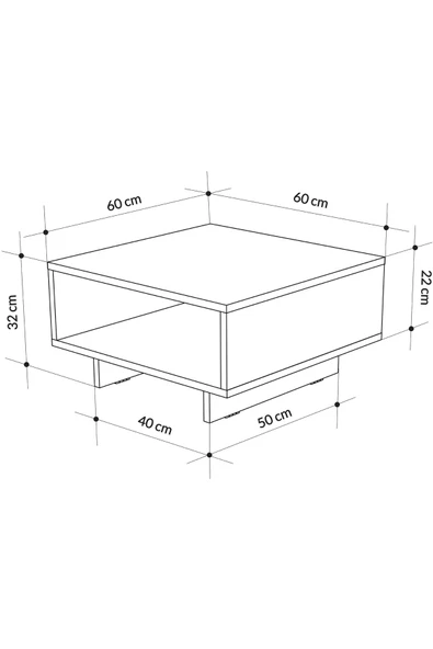 aden home senin evin senin dünyan Orta Sehpa, Akıllı Orta Sehpa, Koltuk Yanı Sehpa, Beyaz Sehpa, Mini Kitaplık, Gazetelik, Zigon Sehpa - 3