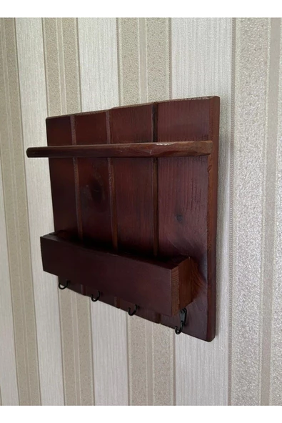 aden home senin evin senin dünyan Ahşap Anahtar Askısı, Duvara Monte Anahtarlık, Dekoratif Anahtar Askısı, Duvar Dekorasyon Raf - 5