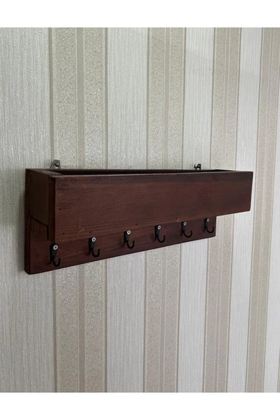 aden home senin evin senin dünyan Ahşap Anahtar Askısı, Duvara Monte Anahtarlık, Dekoratif Anahtar Askısı, Duvar Dekorasyon Raf - 6