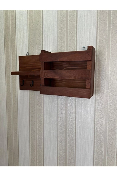 aden home senin evin senin dünyan Ahşap Anahtar Askısı, Duvara Monte Anahtarlık, Dekoratif Anahtar Askısı, Duvar Dekorasyon Raf - 6
