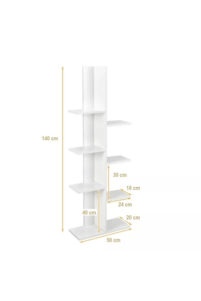 aden home senin evin senin dünyan Ahşap Saksılık Çiçeklik, Saksı Standı, Balkon Saksılık, Beyaz Saksılık Çiçeklik, Sağlam Saksılık MDF - 4