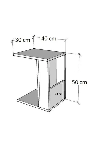 aden home senin evin senin dünyan Yan Sehpa, Laptop Sehpası, Koltuk Yanı Sehpa, Ahşap Yan Sehpa, Mini Kitaplık, Gazetelik, Orta Sehpa - 4