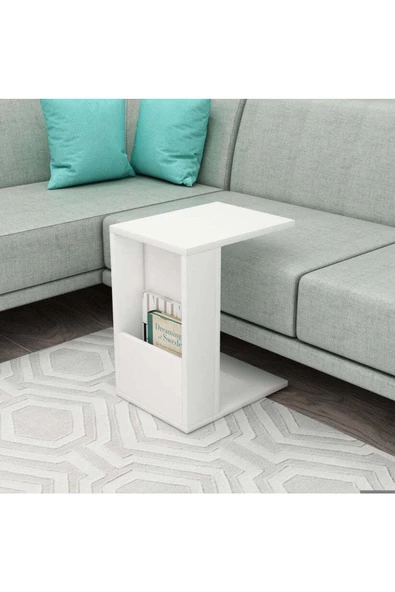 aden home senin evin senin dünyan Yan Sehpa, Laptop Sehpası, Koltuk Yanı Sehpa, Ahşap Yan Sehpa, Mini Kitaplık, Gazetelik, Orta Sehpa - 2