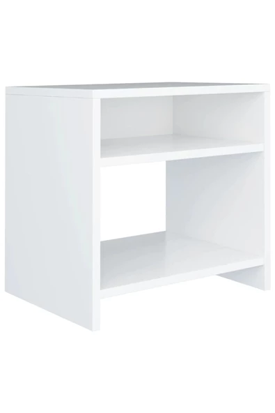 aden home senin evin senin dünyan Beyaz Yan Sehpa, Koltuk Yanı Sehpa, Yatak Yanı Sehpa, Komodin, MDF Yan Sehpa - 2