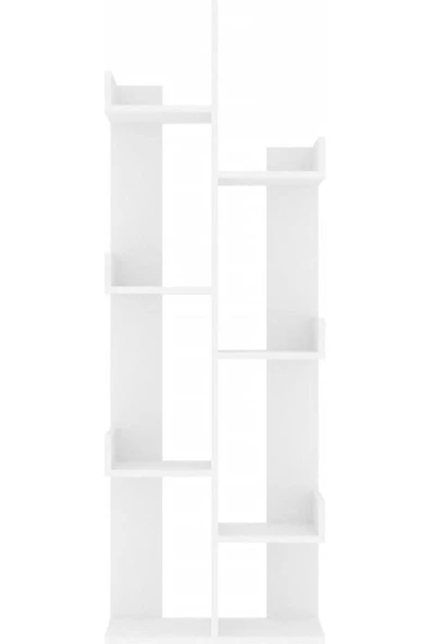 aden home senin evin senin dünyan Dekoratif Kitaplık Raf, Bölmeli Kitaplık, Çok Amaçlı Raf, %100 MDF, Mutfak Banyo Rafı, Saksılık - 3