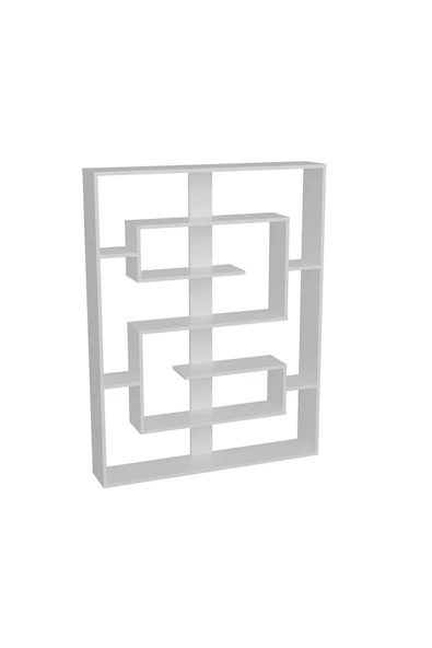aden home senin evin senin dünyan Beyaz Dekoratif Kitaplık, Çok Amaçlı Raf, %100 MDF Kitaplık, Mutfak Banyo Rafı - 3