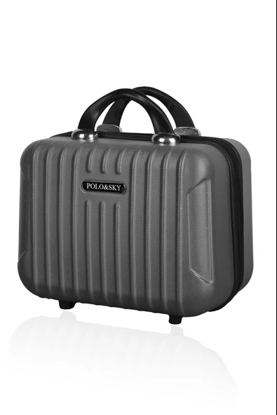 Polo&Sky Class Model Füme Renk Abs Makyaj Çantası El Valizi - 2