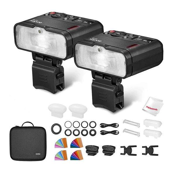 Godox MF12 K2 Makro Flaş Difüzörlü İkili Set + XPRO-N TTL Nikon Tetikleyici - 2