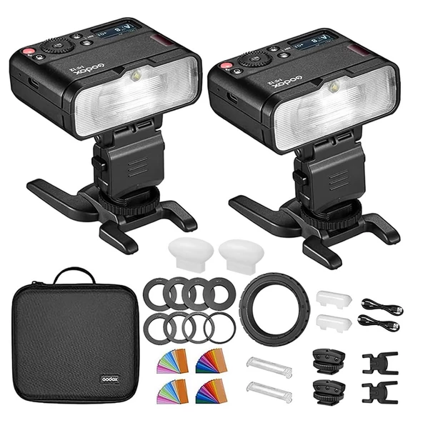 Godox MF12 K2 Makro Flaş Difüzörlü İkili Set + XPRO-N TTL Nikon Tetikleyici - 3