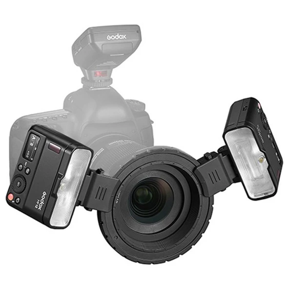 Godox MF12 K2 Makro Flaş Difüzörlü İkili Set + XPRO-C TTL Canon Tetikleyici - 4