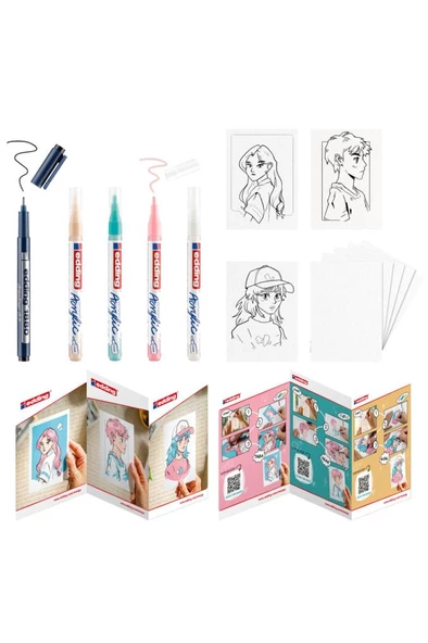 Edding Manga Boyama Seti - Resim 2