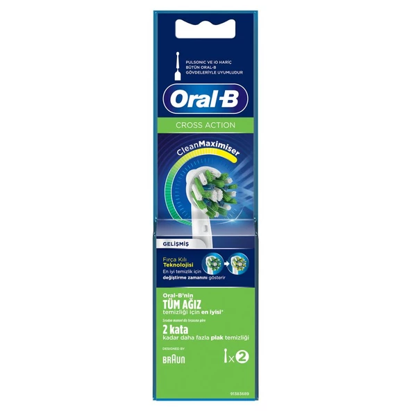 Oral-B Yedek Başlık Cross Action 2li