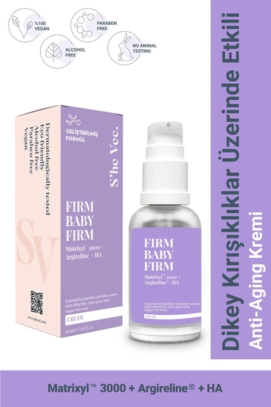 FIRM BABY FIRM - Nemlendirici, Onarıcı, Yaşlanma Karşıtı Peptit İçeren Cilt Bakım Kremi (30 ml)