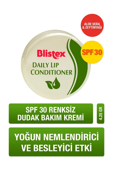 Daily Lip Conditioner - Yoğun Nemlendirme Etkili Günlük Dudak Bakım Kremi Spf15