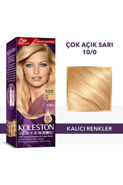 Koleston Intense Saç Boyası 10/0 Çok Açık Sarı