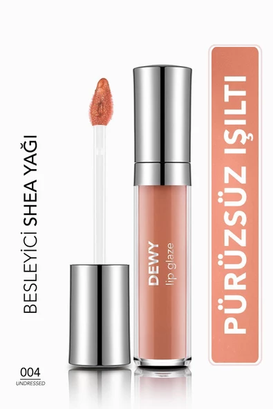 Besleyici Dudak Parlatıcısı - Dewy Lip Glaze - 004 Undressed-8682536068079