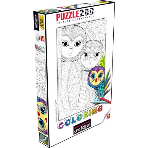 Anatolian Baykuş Ailesi Boyamalı Puzzle 260 Parça 3316