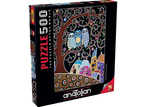 Anatolian Üç Baykuş Puzzle 500 Parça 3605