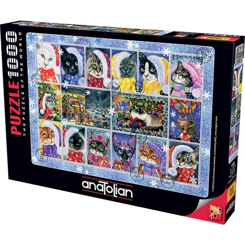 Anatolian Yeni Yıl Kedileri Puzzle 1000 Parça 1103