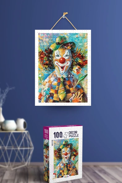 Oyunzu Palyaço 100 Parça Dekor Puzzle