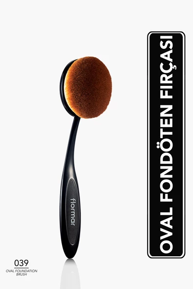 Yatay Eğimli Fondöten Fırçası - Oval Foundation Brush - 039 - 8690604598496