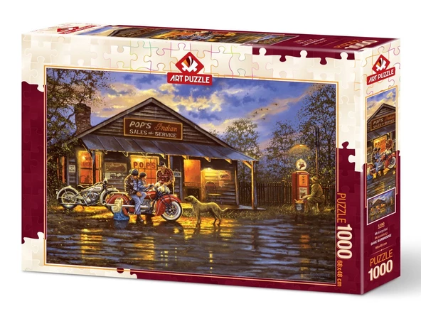 Art Puzzle Motosikletçi 1000 Parça Puzzle (HEIDI51