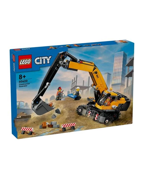 Lego City Sarı İnşaat Ekskavatörü 60420