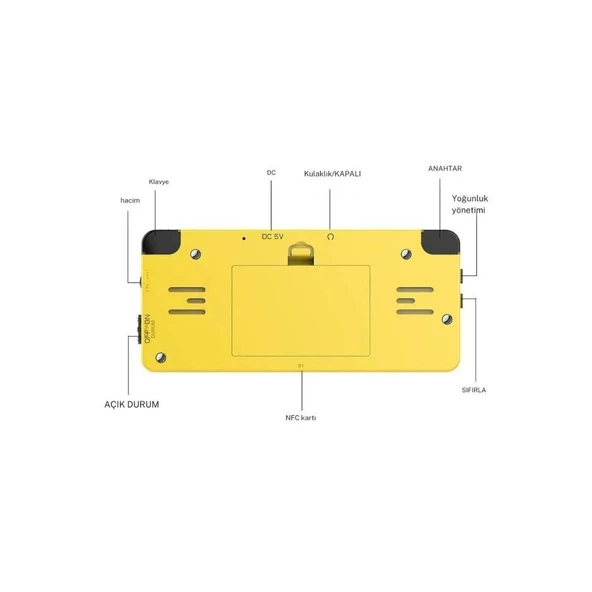 Cosmostech LDK Game Taşınabilir Retro El Atarisi Oyun Konsolu 2.6 inç ekran Ekran -10.000+ Oyunlu Sarı - 6