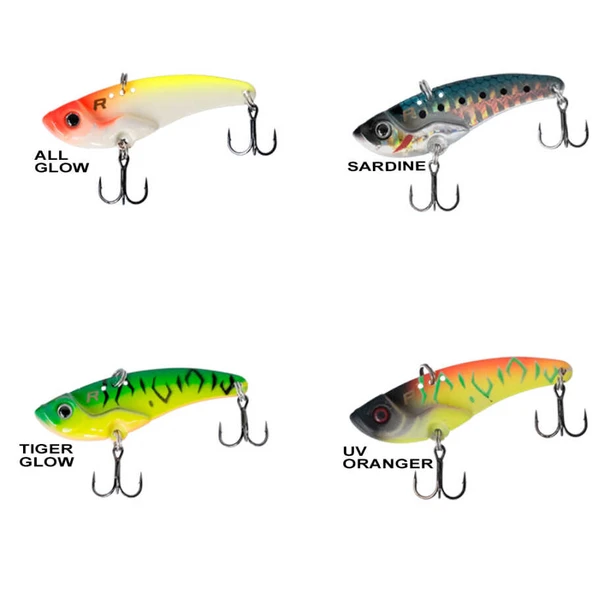 Ryuji Mirror Vib 15gr / 5.5cm Jig Yem  Standart PINK ZEBRA GLOW - 4