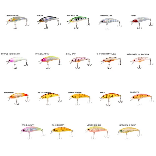 Ryuji Baby Minnow Sinking 5cm 4.5gr Maket Yem  FLASH Standart