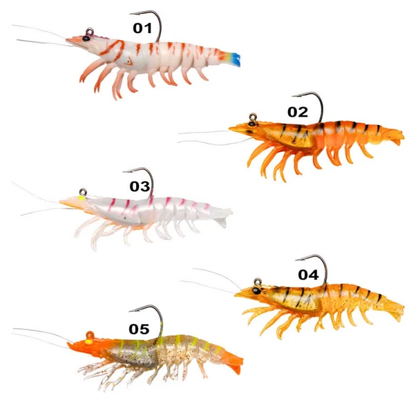 Ryuji Real Shrimp 7.6cm 12gr Silikon Yem  05 Standart