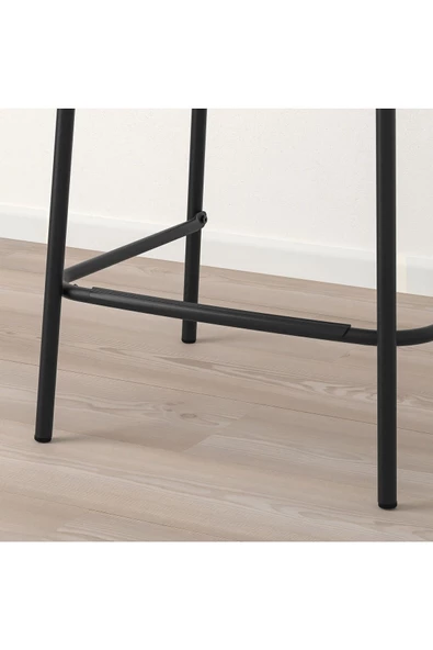 STIG Siyah 63 cm Modern Bar Sandalyesi Metal - 3