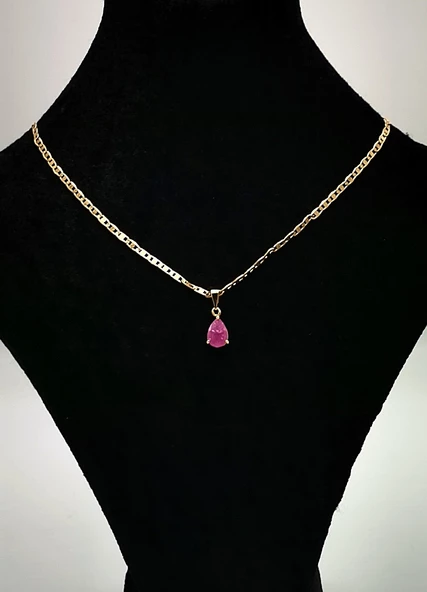 Altın Sarısı Zincir Figürlü Lüks Kararmaz Kolye ürün görseli 1