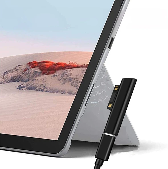 Type-C to Microsoft Surface Pro 3 4 5 6 7 8 Laptop 1 2 3 4 Surface Book 1 2 3 Surface Go Şarj Kablosu - 4