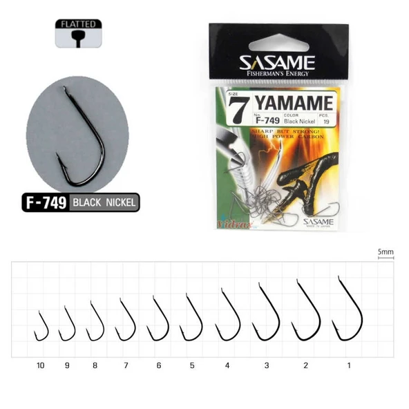 Sasame Yamame F-749 Serisi Olta İğnesi  Standart 7 - 2