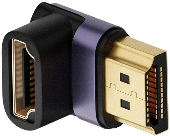 HDMI to HDMI 90 Derece Çevirici 8K 2.1 UHD Dönüştürücü Adaptör