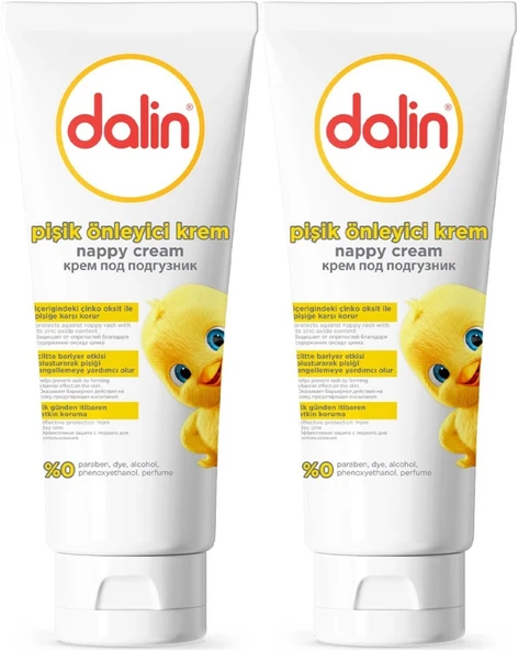 Dalin Pişik öneliyici Krem/Pişik Kremi 100ML (Bebekler İçin) (2 Li Set) - 1
