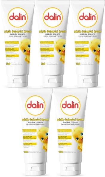 Dalin Pişik öneliyici Krem/Pişik Kremi 100ML (Bebekler İçin) (5 Li Set) ürün görseli 1