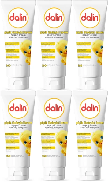 Dalin Pişik öneliyici Krem/Pişik Kremi 100ML (Bebekler İçin) (6 Lı Set) - 1