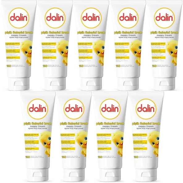 Dalin Pişik öneliyici Krem/Pişik Kremi 100ML (Bebekler İçin) (9 Lu Set) ürün görseli 1