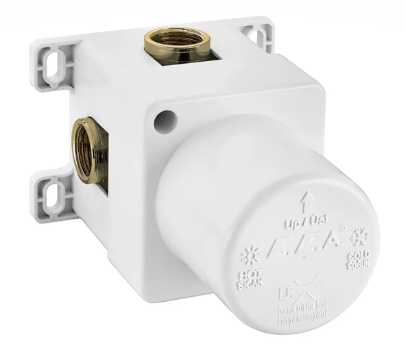 ECA Tiera Kare Ankastre Gömme Duş Bataryası Seti Tüm Parçalar Dahil  30x30 Tavandan - Resim 5