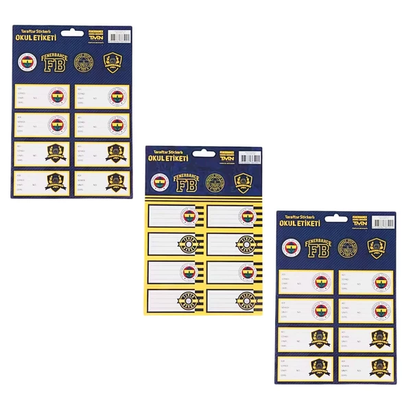 Fenerbahçe Okul Etiketi 3 Yaprak (463639) ürün görseli