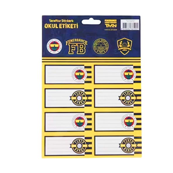 Fenerbahçe Okul Etiketi 3 Yaprak (463639) - Resim 2