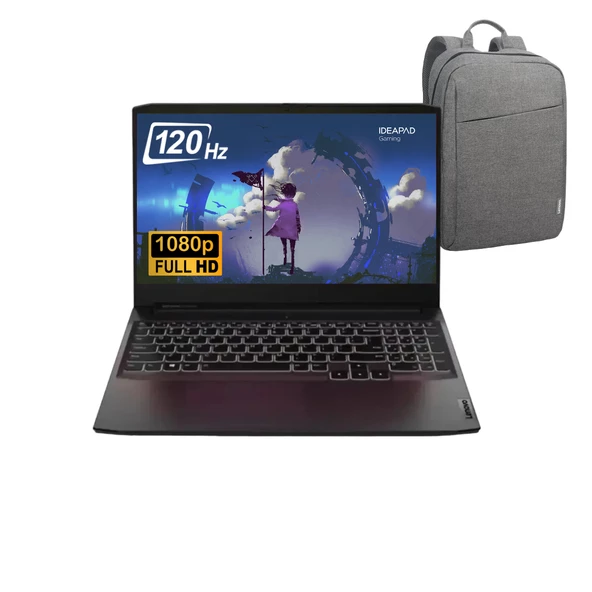 Lenovo Ideapad Gaming 3 R5-7535HS 16GB 512GB SSD RTX2050 15.6" Fhd Freedos Dizüstü Bilgisayar 82SB00SBTXWZ1 - Lenovo Laptop Çantası