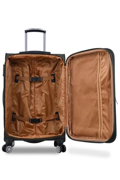 Fossil Ultra Light Kumaş 3'Lü Valiz Seti Haki FSL010 - 6